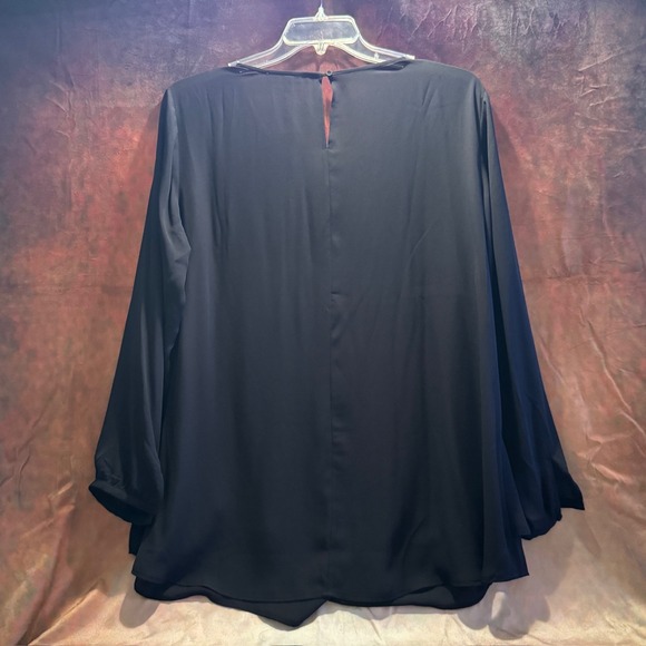 black plus size blouse, Daniel Rainn brand NWT‎ - Picture 4 of 4